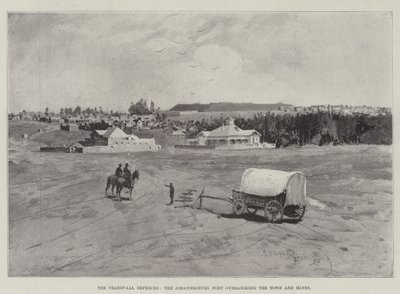 Le difese del Transvaal, il forte di Johannesburg che domina la città e le miniere da Henry Charles Seppings Wright